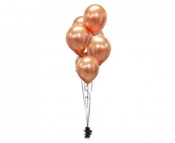 Balony Beauty&Charm, platynowe miedziane 12"/ 7 szt.