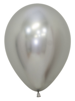 Balony Sempertex, Reflex, Silver, 12", 50 szt