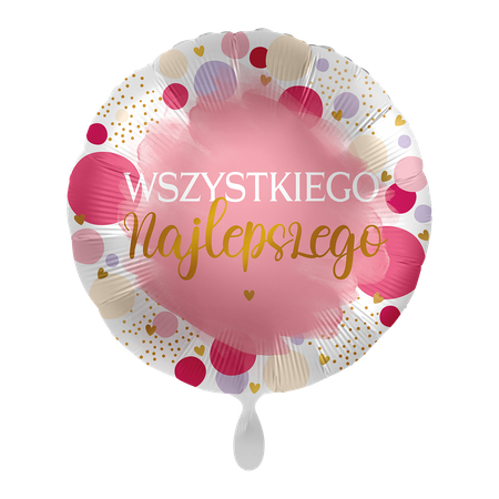 Balon foliowy 18" Sweet Birthday - Wszystkiego Najlepszego 