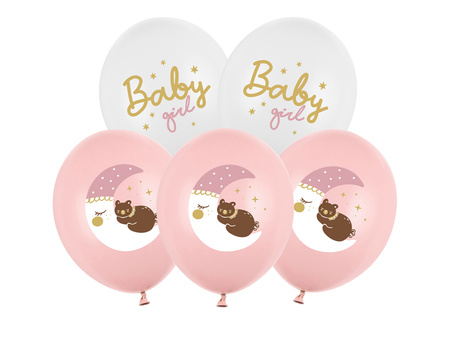 Balony 30 cm, Baby girl, mix