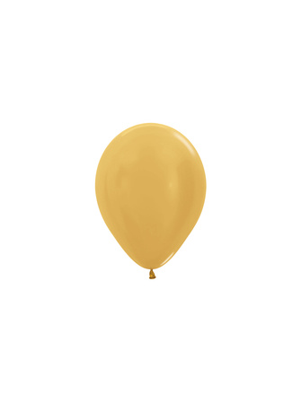 Balony Metallic Gold 5", 50 szt