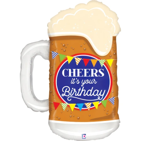 Balon Grabo Cheers Birthday Beer 29" - 74 cm