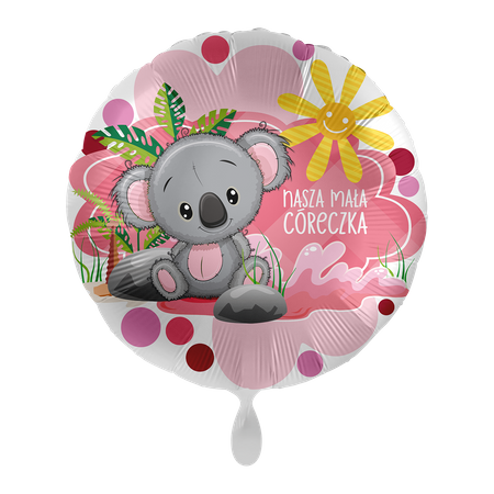 Balon foliowy 18" Nasza Mała Córeczka - Koala Girl