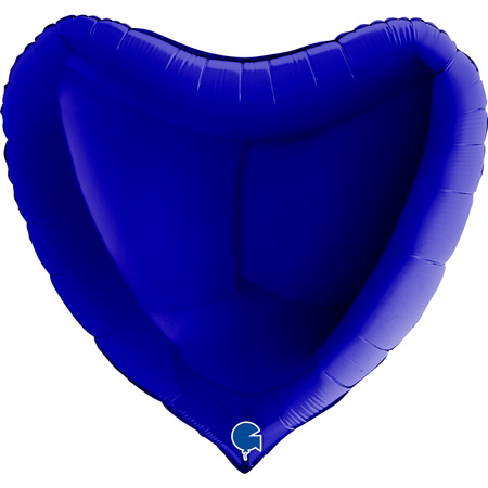 Balon Grabo 36'' Serce Blue Capri, granat