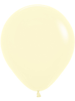 Balony Pastel Matte Yellow 18", 25 szt