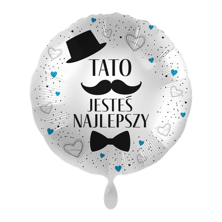 Balon foliowy 18" Tato jesteś najlepszy - Dad you're the best