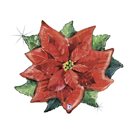 Balon Grabo 34'' Watercolor Poinsettia 