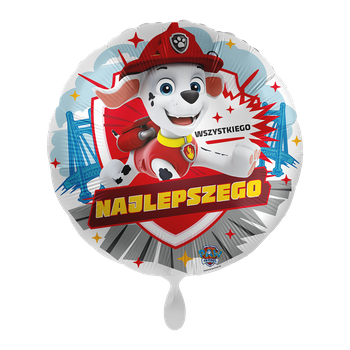 Balon foliowy 18" - Wszystkiego najlepszego Marshall 