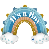Balon foliowyBoho Blue Rainbow 31" - 78 cm