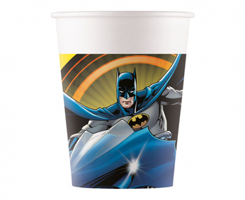 Kubeczki papierowe, Batman, 200ml, 8 szt. 