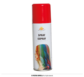 Spray do koloryzacji włosów, czerwony 125ml.