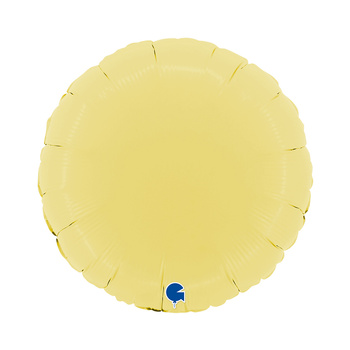 Balon Grabo 18'' Okrągły Matowy Yellow