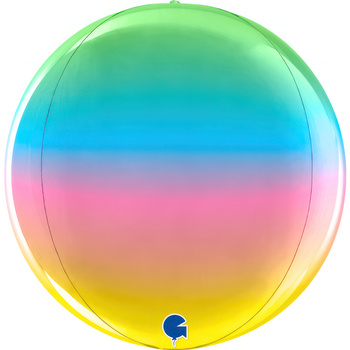 Balon Grabo Globe 11inc Rainbow 4D