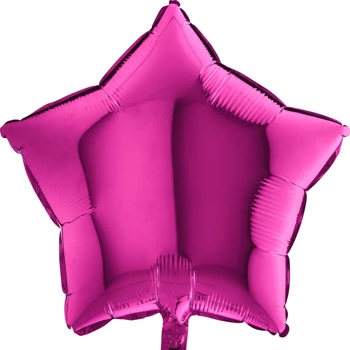 Balon Grabo Gwiazda Różowa Magenta 18'' - 46 cm