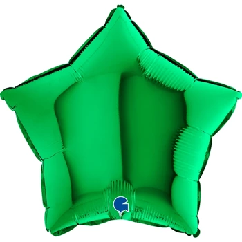 Balon Grabo Gwiazda Zielona 18" - 46 cm - 