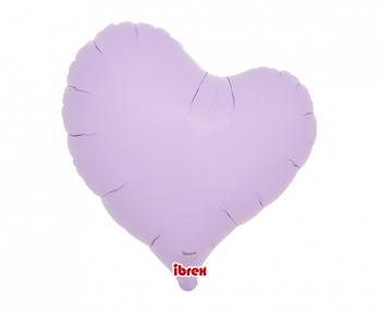 Balon Ibrex serce Sweet 14", Pastelowy lawendowy