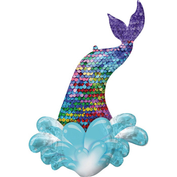 Balon foliowy Mermaid Sequin Tail ,68 cm x 99 cm