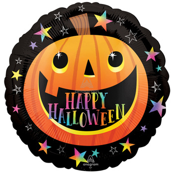 Balon foliowy Smiley Halloween Pumpkin, 18"