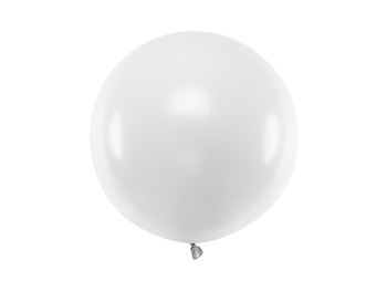 Balon okrągły 60 cm, Pastel Pure White