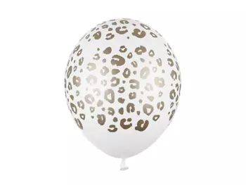 Balony 30 cm, Cętki, Pastel Pure White