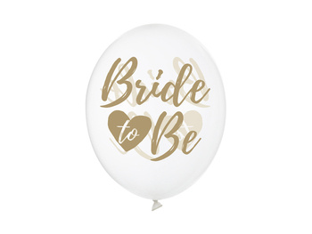 Balony 30cm, Bride to be, Crystal Clear