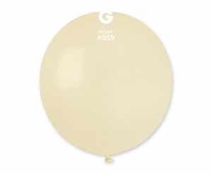 Balony G150 pastel 19" - kość słoniowa 59/ 50 szt.