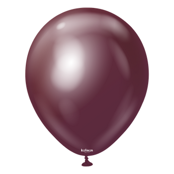 Balony Kalisan Mirror Burgundy, 12", 50 szt