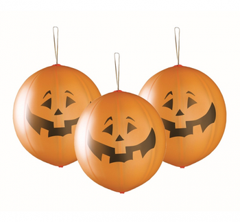 Balony Premium "Dynie na Halloween", piłki z gumką, 3 szt.