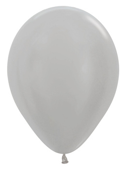 Balony Sempertex, Pearl Silver 18", 25 szt