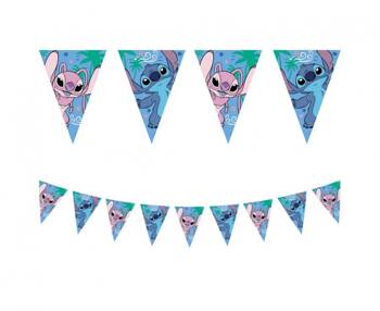 Baner papierowy flagi, Stitch & Angel Disney, 120 x 180 cm, (FSC), 1 szt.