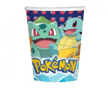 Kubeczki papierowe Pokemon 250 ml, 8 szt.