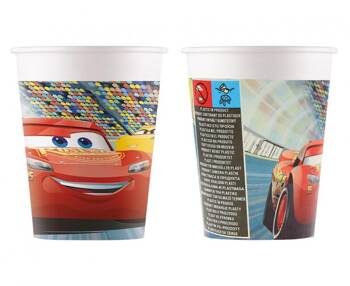 Kubeczki papierowe (WM), Cars 3 (Disney), 200ml, 8 szt. (SUP label)