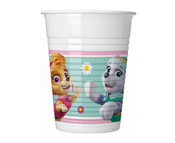 Kubeczki plastikowe, Paw Patrol Skye & Everest, 200ml, 8 szt. 