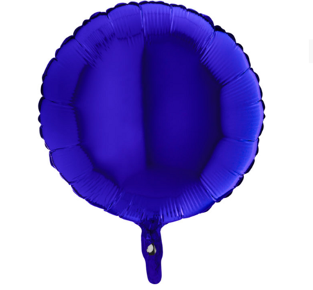 Balon Grabo 18'' Gładki Okrągły Blue Capri