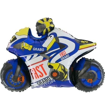 Balon Grabo 30'' Moto GP niebieski