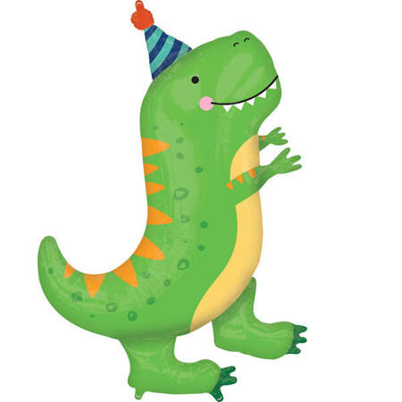 Balon foliowy Amscan 66x86 cm  Happy Dino Party Hat