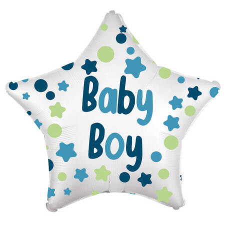 Balon foliowy Baby Boy Star, 18"