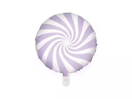 Balon foliowy Cukierek, 35cm, jasny liliowy