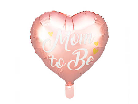 Balon foliowy Mom to Be, 35cm, różowy