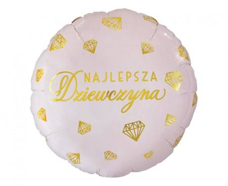 Balon foliowy Najlepsza Dziewczyna, 18"