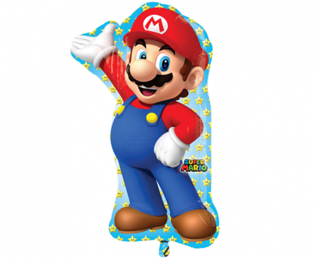 Balon foliowy Super Mario (55 x 83 cm)