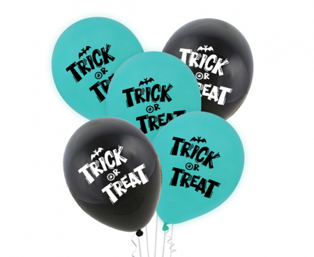 Balony Boo-Trick Or Treat, 12"/ 5 szt.