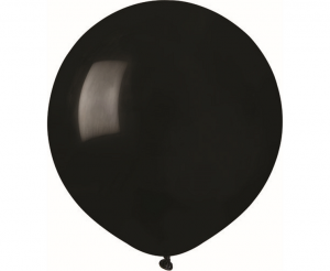 Balony G150 pastel 19" - czarne 14/ 25 szt.