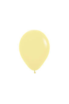 Balony Pastel Matte Yellow 5", 50 szt