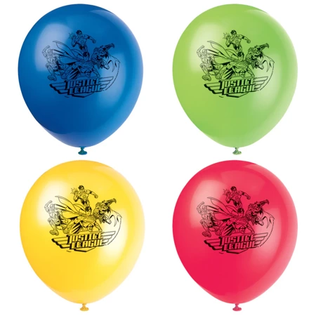 Balony lateksowe 12" Liga Sprawiedliwości, 8szt