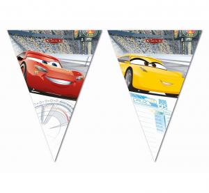 Banner "Cars 3", flagi