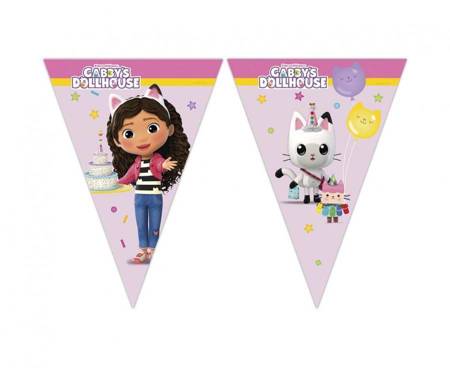 Banner Gabby's Dollhouse, flagi (papier FSC)