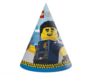 Czapeczki papierowe Lego City, 6 szt.