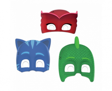 Maski papierowe PJ MASKS, 6 szt.