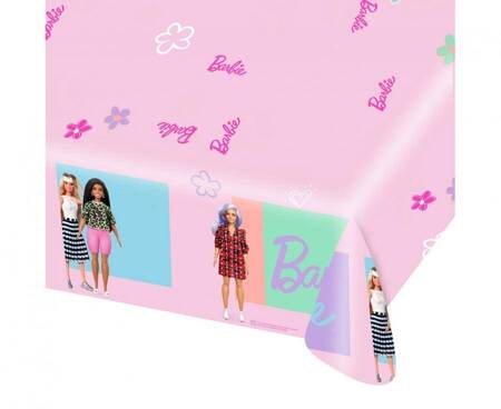 Obrus papierowy Barbie sweet life, 120 x 180 cm